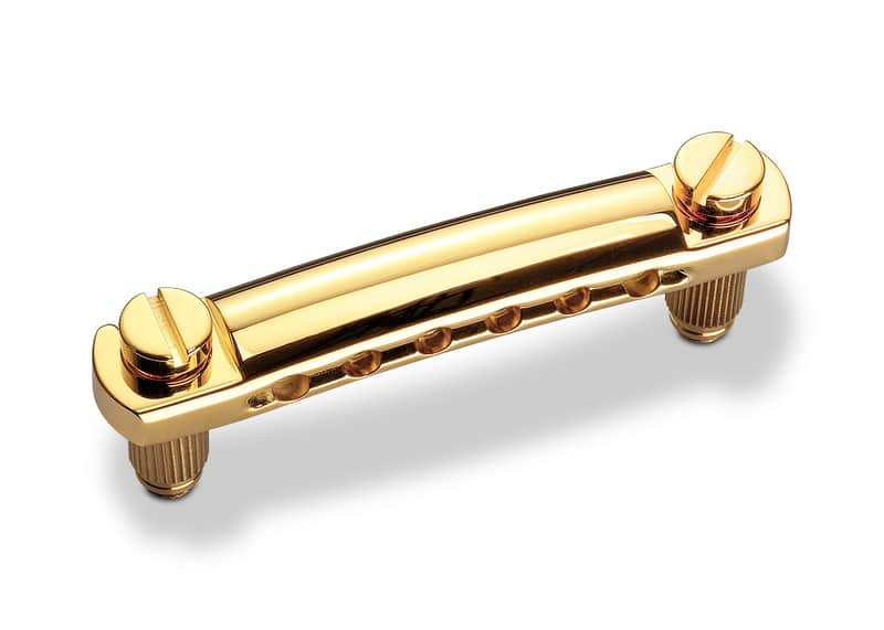 Schaller Germany Stop Tailpiece for STM/GTM Guitar Bridges - GOLD, 12050500 image 1