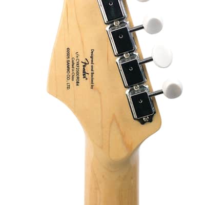 New Squier Hello Kitty Stratocaster White w/Hello Kitty Graphics #CYKF25009084 image 6