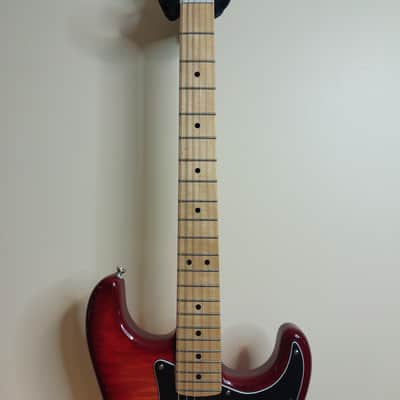 Fender Player Stratocaster Plus Top with Maple Fretboard - Aged Cherry Burst image 3