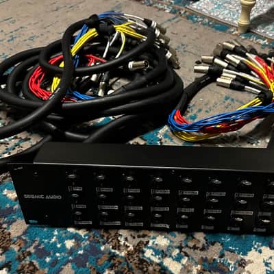 Seismic Audio SARMSS-24x530 24-Channel Rack Mount XLR/TRS Combo Splitter Snake Cable with 5' XLR Trunk and 30’ Trunk image 1