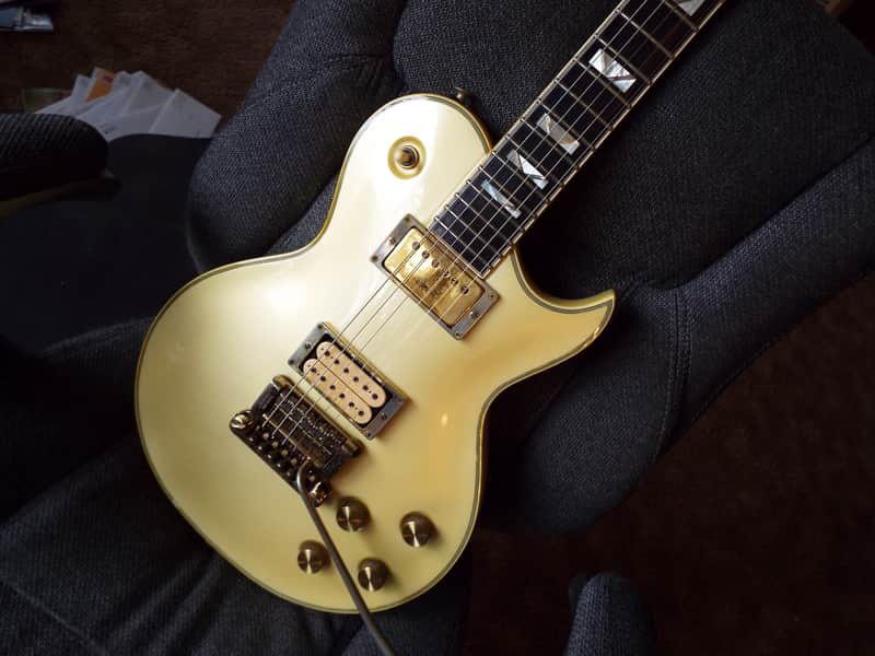 Aria Pro II PE Supra 1985, aged pearl white, MIJ Japan, Kahler