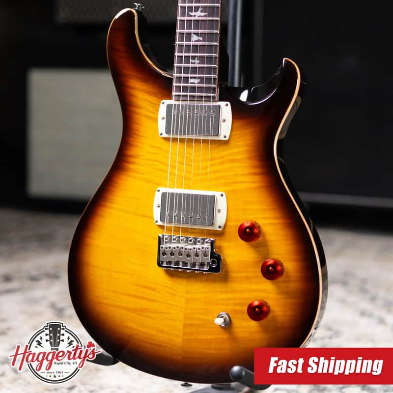 PRS SE David Grissom Solid Body Electric Guitar - McCarty Tobacco Sunburst with Gig Bag image 1