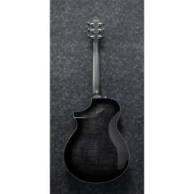 Ibanez AEWC400 Acoustic Electric Guitar, Rosewood Fingerboard, Transparent Black Sunburst image 11