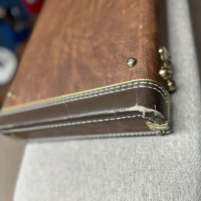 RARE 2001 Fender American Deluxe Zone Bass Vintage Hard Case (OHSC) - Brown Tweed image 14