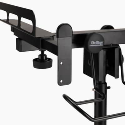 On-Stage MIX-400 V2 Rolling Mobile Mixer/Controller Stand w/Headphone Rack image 5