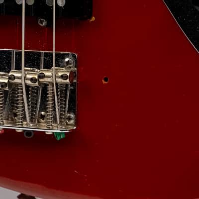 1970s Greco Jazz Bass MIJ Fiesta Red Matching Headstock Block Inlays w/ Gigbag image 4