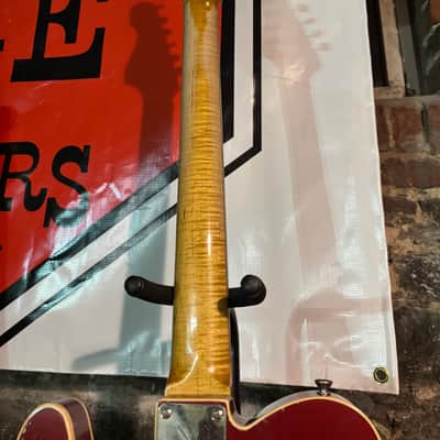 Karge Guitars T style 2024 - Aged DuPont Duco ‘57 Chevrolet Maroon image 10