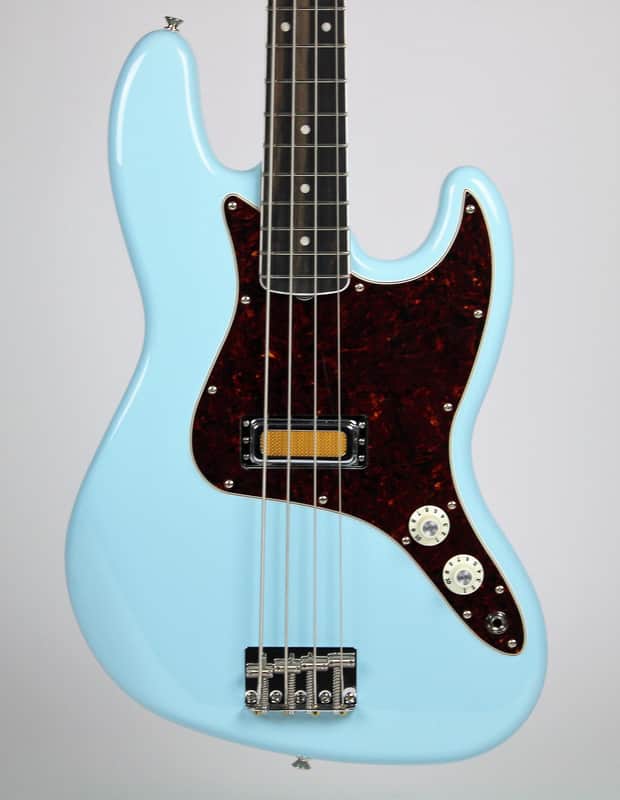 Fender Gold Foil Jazz Bass 4-string Bass - Sonic Blue 2023 w/Gig Bag (0140711372) image 1