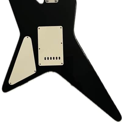 Bradley By Fujigen-Gakki Star Shaped 24 3/4” Scale Mahogany Body 1980’s - Gloss Black image 4