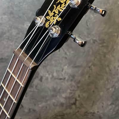 Eleuke RHT-C Solid Body/Electric Concert Size Ukulele - Gloss Black image 5