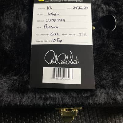 PRS Core Studio, 10-Top 58/15 Pickups - Charcoal Burst image 4