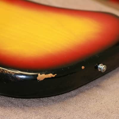 Maya Precision Bass 4 String 1970's 3 Color Sunburst image 11