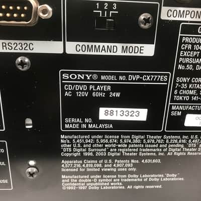 Sony DVP-CX777ES 400 Disc DVD/CD/SACD Changer image 8