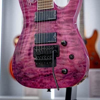 Jackson X Series SLATXSDQ 3-7 Soloist Transparent Purple image 6