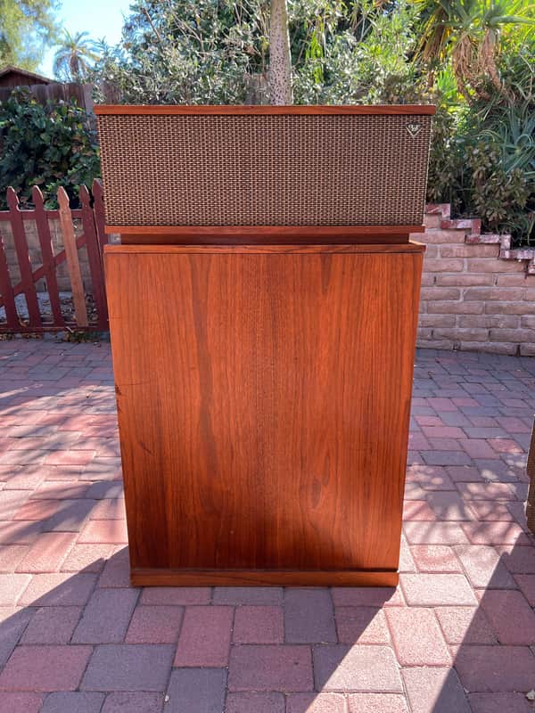 Klipsch KB-W0 1967 Klipschorn Walnut Oil Speakers (Pair) image 1
