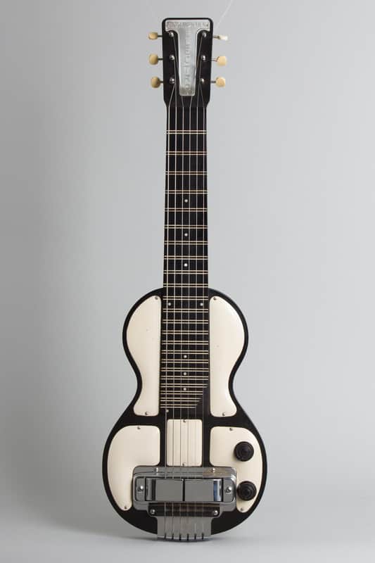 Rickenbacker Model B-6 Lap Steel Electric Guitar, c. 1948, period chipboard case. image 1