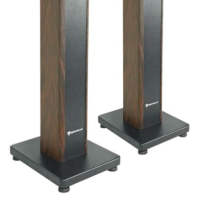 Immagine Rockville ELITE-5D 5.25" Powered Wood Bookshelf Speakers w/Bluetooth+28" Stands - 4