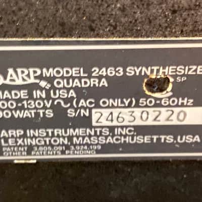 ARP Quadra 2463 Synthesizer Black / Multi **Fully Serviced 2-15-20 image 12