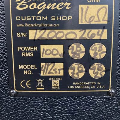 Bogner Brad Whitford's Aerosmith Custom Shop, 4x12 Authenticated! (#165) image 15