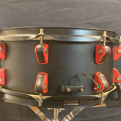 ddrum - HYSD6X13SB 6x13" Hybrid Snare Drum with Built-In Trigger 2010s - Black, Red image 18