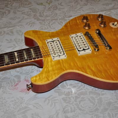 Custom Jam City Guitar by Jim Weyandt Double Cutaway - Flametop image 3