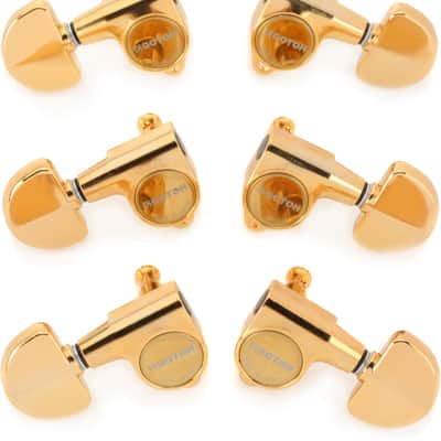 Gotoh SG301-20 Tuners - 3+3 Gold  Kidney Buttons image 1