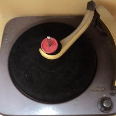 Vintage Columbia Kilosphere Blonde Console Record Player - For Repair image 12