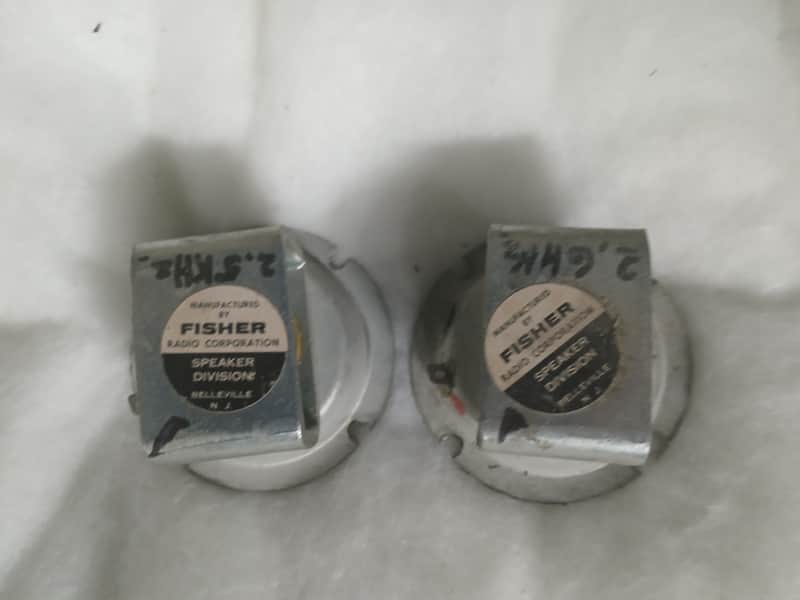 ALNICO TWEETERS 2.75" CONE TWEETERS FISHER FROM THE 50S PAIR image 1
