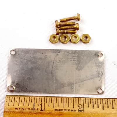 Sonor Made In Germany Champion Badge 1973-5 Vintage 70s Tag +4 Brass Screws/Nuts image 2