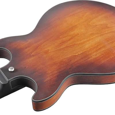 Ibanez AM73B-TF Hollow Body Electric Guitar (Tobacco Flat) AM73BTF image 3