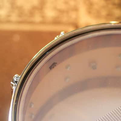 DW 6.5x14 Collector's Maple Purplecore Candy Black Burst over Candy Stripe Padauk Snare Drum - SO#1444622 image 6