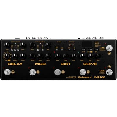 NUX Cerberus Multi-function Guitar Effect Pedal - IR loader, Analog Overdrive, Distortion and Digital Effects image 1