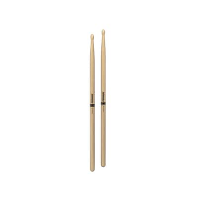 Pro-Mark TX5BW Hickory 5B Wood Tip Drum Sticks (Pair) image 4