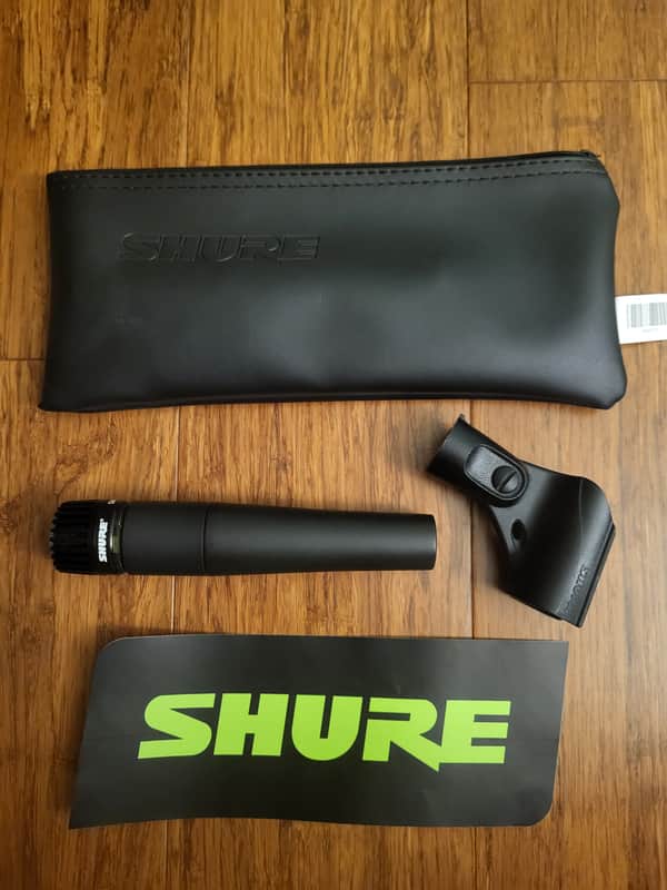 Shure SM57 Cardioid Dynamic Microphone 1984 - Present - Black image 1