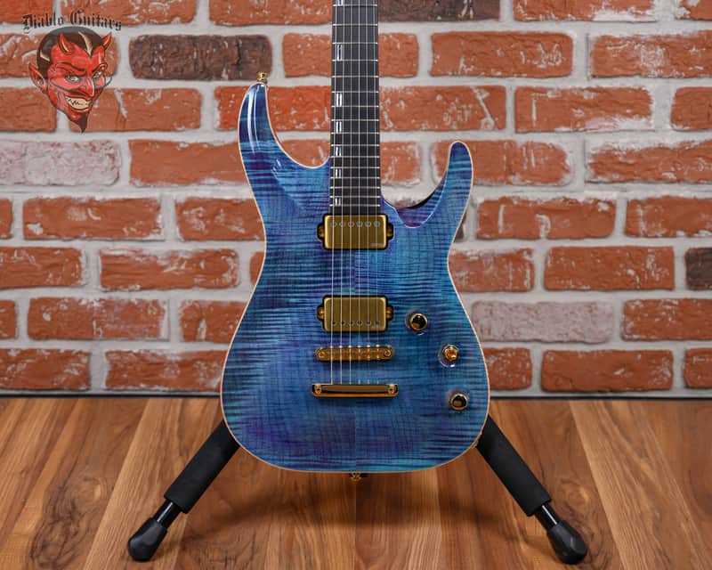 ESP Custom Shop CTM NT FM Horizon Flame Maple Top Indigo Purple 2024 w/OHSC image 1