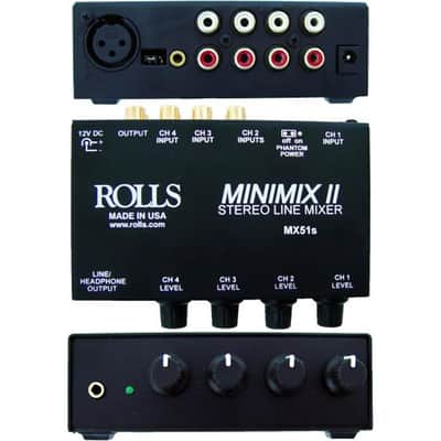 Rolls MX51S MiniMix II Stereo Line Mixer