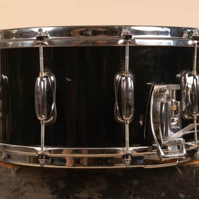 1990s Slingerland 7x14 Ridgeland Black Lacquer Snare Drum image 8