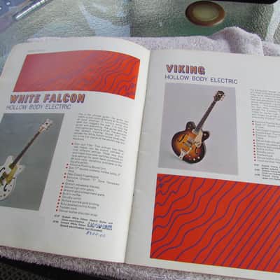 1968 Gretsch Guitar & Amplifiers Catalog Original Vintage Gretsch Catalog No. 33 With Photos White Falcon Country Gentleman Cool Case Candy image 3