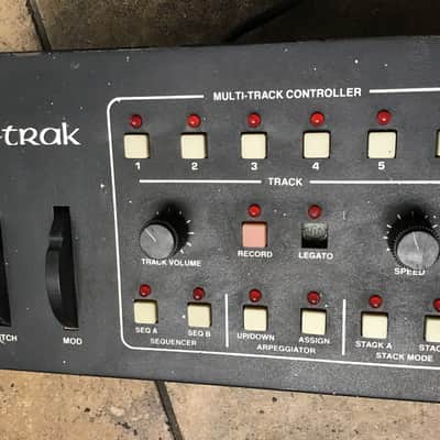 Sequential Six-Trak (Keyboard removed) 6-Voice Polyphonic Synthesizer 1984 - 1985 - Black with Wood Sides image 12