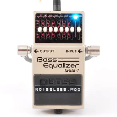 Boss GEB-7 Modified Noiseless For Bass Equalizer Pedal Made in Taiwan 2007 Mod Used From Japan #GV85848 image 6