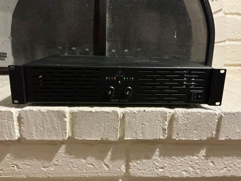 Behringer KM750 Stereo Power Amp with Speaker Cable Adapter image 1