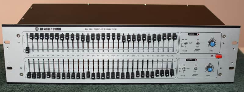 Klark Teknik DN360 2-Channel 30-Band Graphic EQ 2010s - Silver image 1