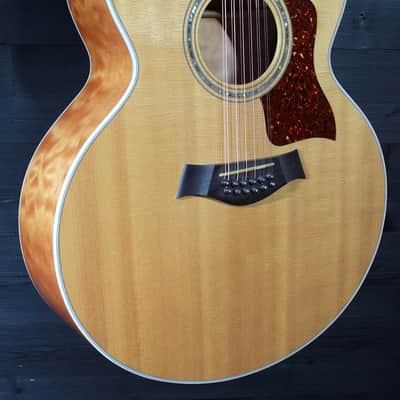 Taylor 655e Quilted Maple Jumbo 12-String w/ Electronics Excellent image 15