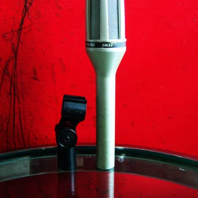 Vintage 1990's Shure SM59 dynamic cardioid microphone USA w mic clip Low Z Guitar Amp Mic SM58 SM54 SM53 image 12