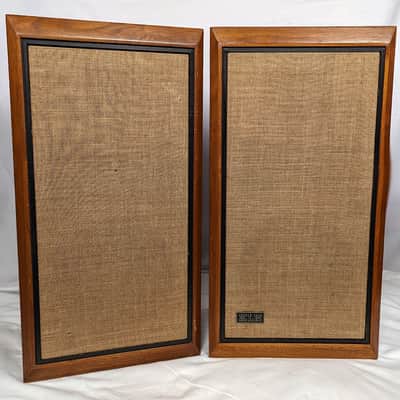 Pair of KLH Model #5 Floor Speakers 1975 Vintage Walnut image 2