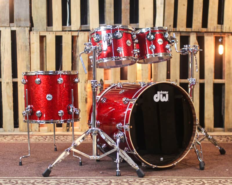 Immagine DW Collector's Maple Mahogany Red Sparkle Drum Set - 22,10,12,16 - SO#1447494 - 1