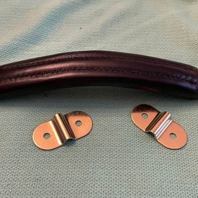 NOS leather guitar case handle for Hiscox Calton mark leaf skb gator crossrock gibson custom shop case les paul image 2