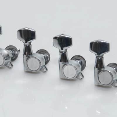 Original 80's Ibanez Smooth Tuner II inline tuners Chrome image 2