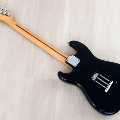 1986 Squier by Fender Bullet S3T (V2) Black w/ American Standard Pickups, E6-Serial Japan MIJ Fujigen image 13