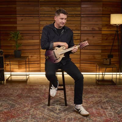 Ortega RMFE200PF Americana Series F-Style Solid Flamed Maple Top Maple Neck 8-String Acoustic-Electric Mandolin w/Croco Leather Case image 18